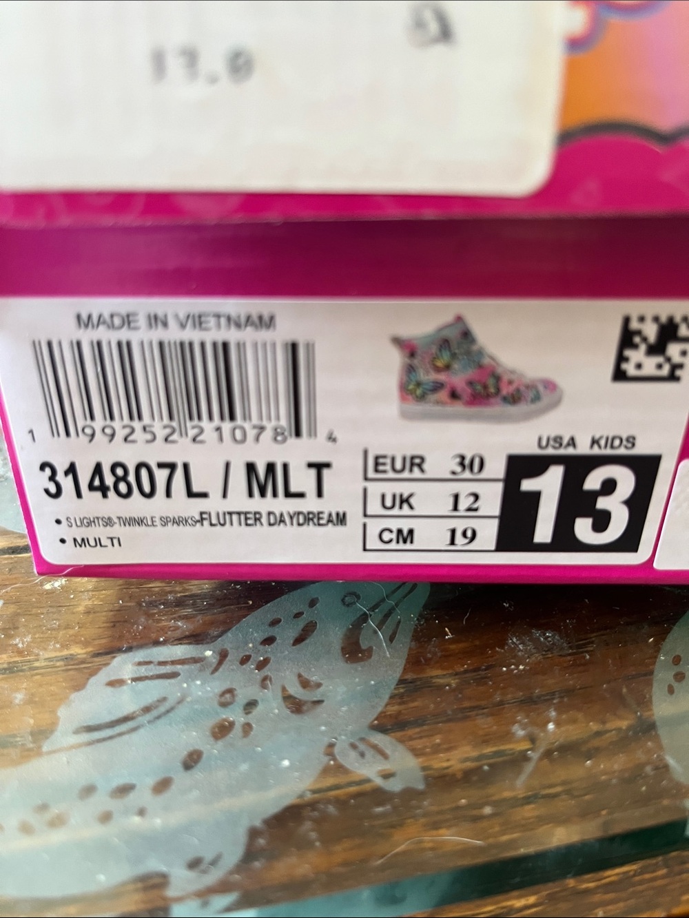 Skechers Kids Sz 13 Girls Light-up Twinkle Sparks “Flutter Daydream” Hightop NIB - Picture 9 of 10